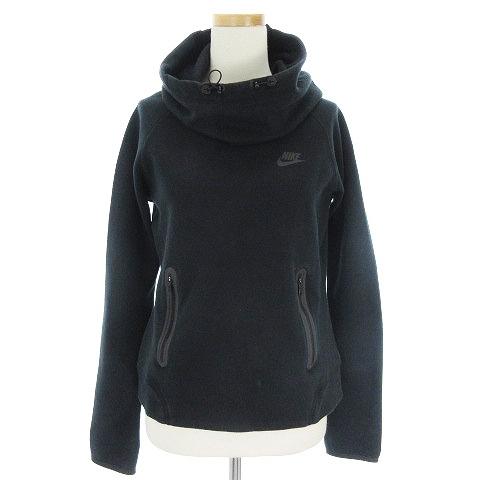 ナイキ Nike テックフリース フーディ パーカー プルオーバー 長袖 ボリュームネック ロゴ ワンポイント 黒 L Sm0 レディース 002 ブランド古着販売のベクトル 通販 Yahoo ショッピング