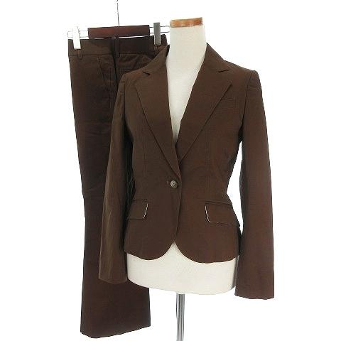 スーツセレクト SUIT SELECT スーツ セットアップ テーラードジャケット パンツ フレア ストレッチ 茶 ブラウン 9号 7号 :002-402206080038:ブランド古着販売のベクトル - 通販 - Yahoo!ショッピング