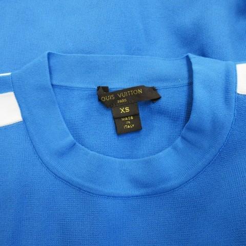 Louis Vuitton Cut-and-Sew Long Sleeve Line Stretch Nylon Blue Blue k73e0610 | eBay