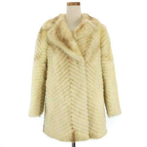 国内最安値 Emba エンバ クロス ミンク 毛皮 コート ジャケット リアルファー 白系 ホワイト系 11 70 アウター Ecr4 レディース ベクトル 古着 魅了 Neighborhauls Com