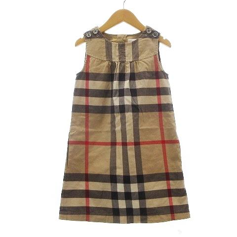 中古 バーバリー チルドレン Burberry Children ワンピース ノースリーブ ノバチェック コットン ベージュ 8y 128cm 子供服 女の子 キッズ ベクトル 古着 002 ブランド古着販売のベクトル 通販 Yahoo ショッピング