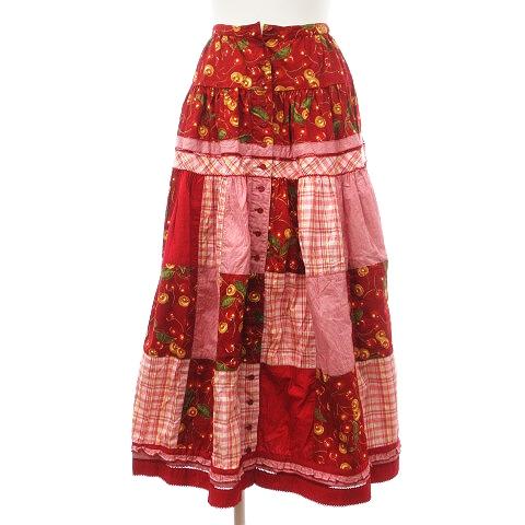 ピンクハウス PINK HOUSE ヴィンテージ スカート ロング フレア  