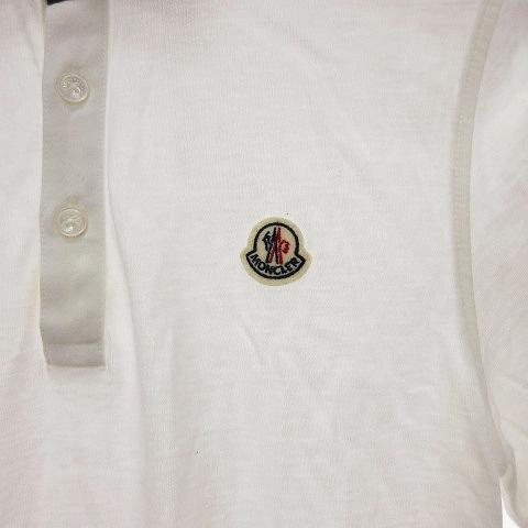 モンクレール MONCLER MAGLIA POLO ポロシャツ カットソー スリムフィット 襟迷彩 コットン 80301 白 ホワイト S メンズ｜vectorpremium｜06