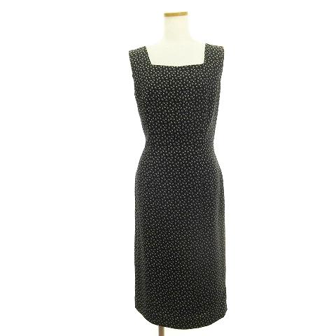 アニエスベー agnes b. ワンピース フレア ひざ丈 ノースリーブ 花柄  