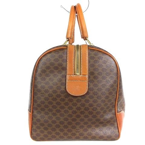 セリーヌボストンバッグマカダム柄カデナ付き