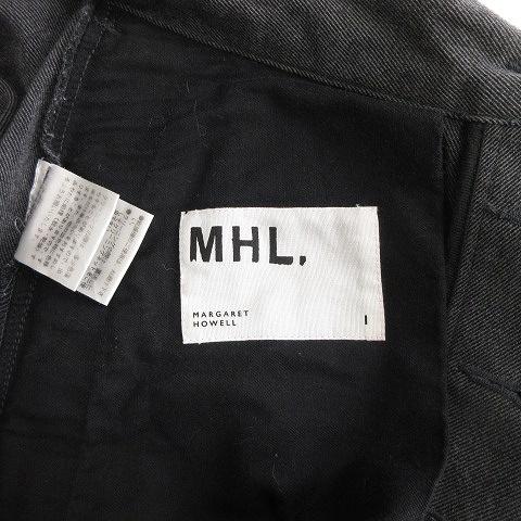 マーガレットハウエル MHL. ワイドパンツ ボタンフライ ベルト ウール 無地 595-6243506 グレー 灰色 1 S位 ■SM1 レディース｜vectorpremium｜03