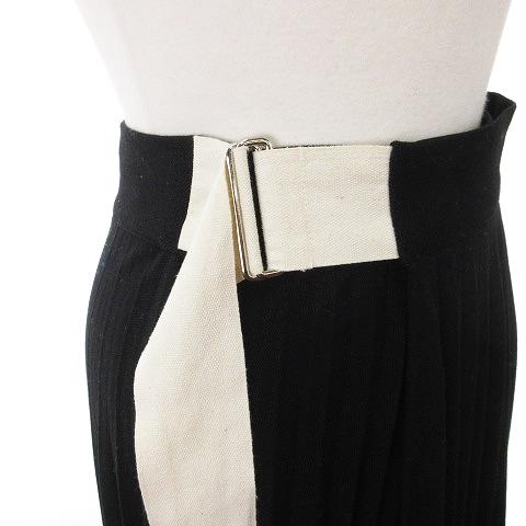 ラインヴァンド LEINWANDE Pleats Wrapped Skirt プリーツラップ 