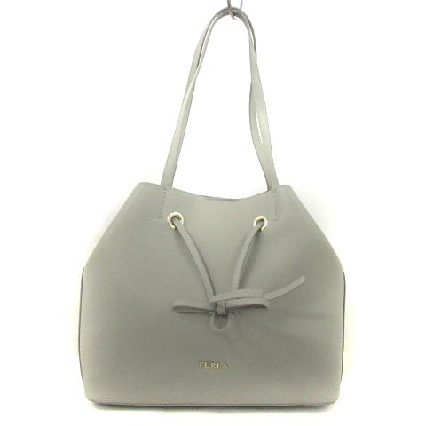 フルラ FURLA 美品 Costanza コスタンザ トートバッグ 巾着 ロゴ 