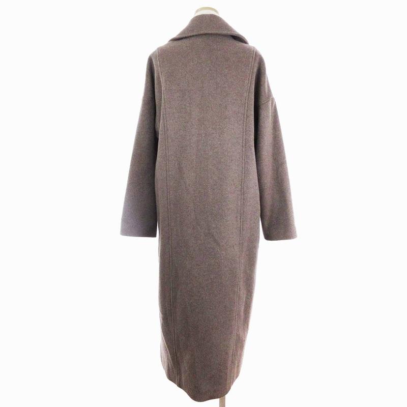 EMODA エモダ ドロップショルダー ロング コート チェスター ウール混 