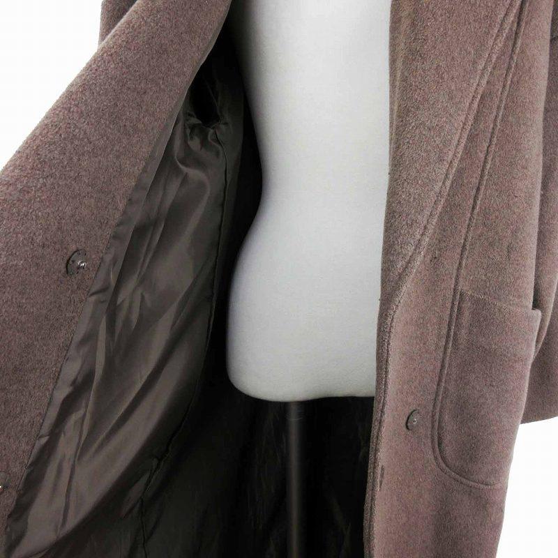 EMODA エモダ ドロップショルダー ロング コート チェスター ウール混 