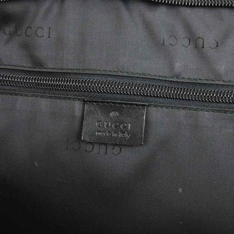 グッチ GUCCI ボストンバッグ ブリーフケース ビジネス ハンド ナイロン レザー ロゴ 012.0393.10 ブラック 黒 鞄 ■SM1 メンズ｜vectorpremium｜06