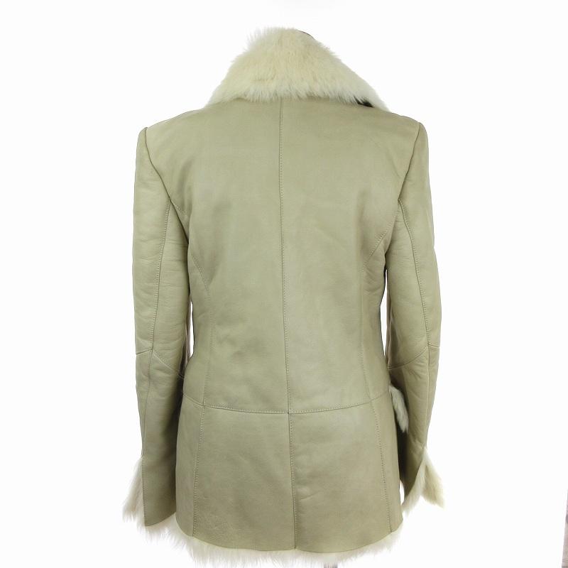 GUCCI グッチ ヴィンテージ ムートンコート ラムレザー 羊革  