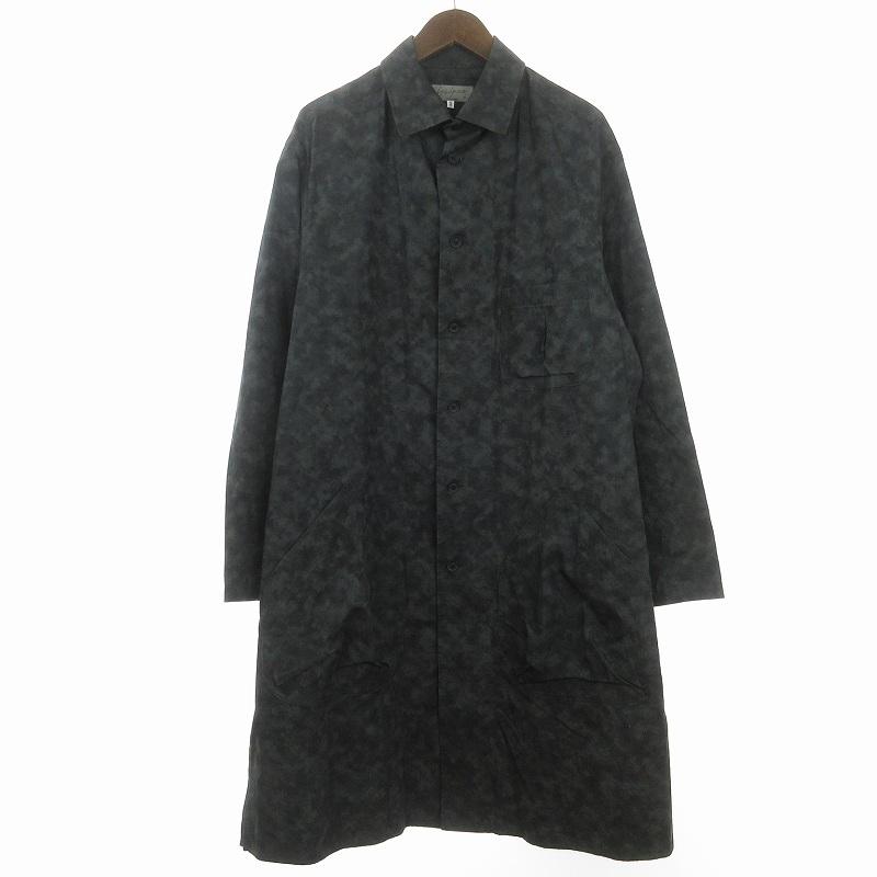 ヨウジヤマモトプールオム 19AW シャツ コート ロング 長袖 総柄 ムラ 