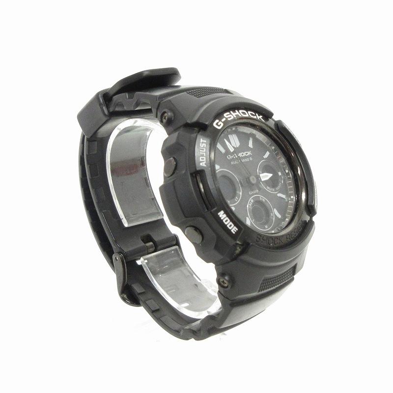 カシオジーショック CASIO G-SHOCK 腕時計 アナデジ タフソーラー 電波 AWG-M100BW-1AJF 黒 ブラック ウォッチ ■SM1 メンズ｜vectorpremium｜02