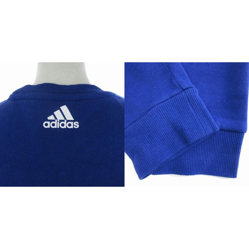 未使用品 アディダス adidas タグ付き セットアップ トレーナー スウェット 長袖 パンツ 裏起毛 青 グレー L ■SM1 レディース｜vectorpremium｜08