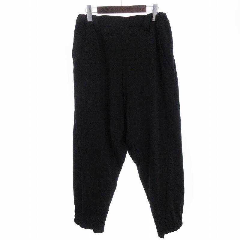 モユル 萌 MOYURU サルエルパンツ イージー スウェット 黒 ブラック  