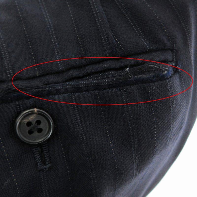 Paul Smith × Zegna スーツ M 黒ストライプ 上下 Paul Smith Zegna黒 ストライプ スーツ (ジャケットとパンツ)