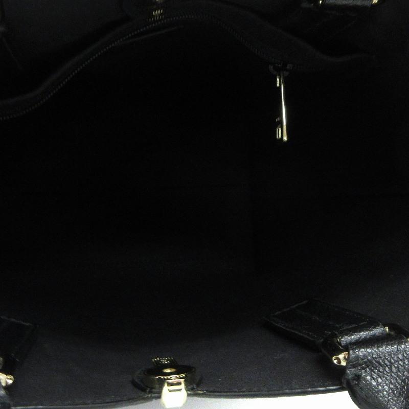 フルラ FURLA RIBBON S BUCKET BAG ハンドバッグ ミニトート レザー 黒 ブラック M ■SM1 レディース｜vectorpremium｜06