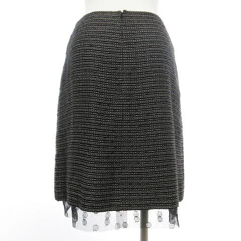 CHANEL シャネル 03A タイトスカート 膝丈 ツイード ココマーク  