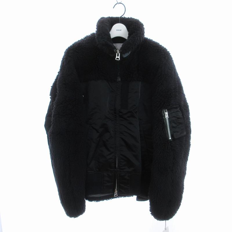 未使用品 サカイ タグ付き 22AW Faux Shearling Nylon Twill Blouson 