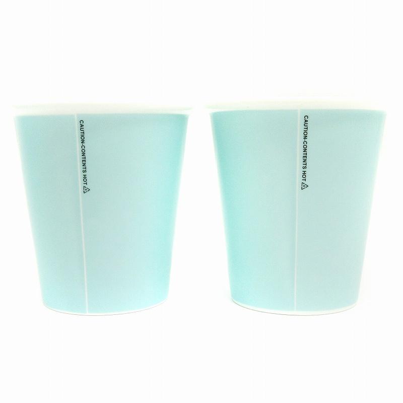 ティファニー TIFFANY & CO. 美品 ペーパーカップ ボーンチャイナ 2個 