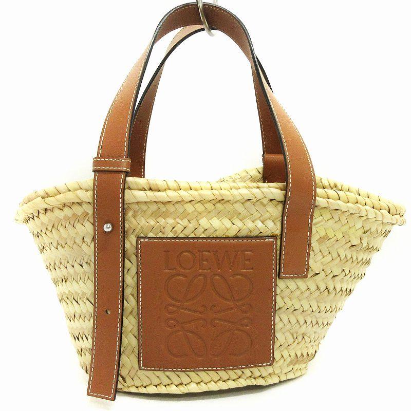 ロエベ LOEWE バスケットバッグ かごバッグ ハンド ロゴ  