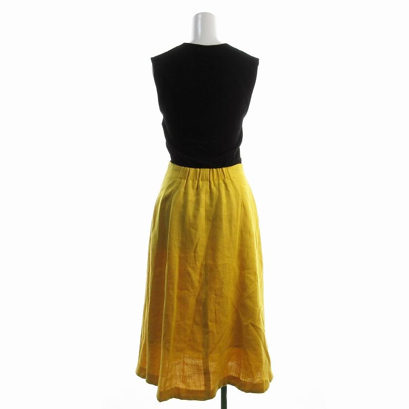 フレイアイディー FRAY I.D ニットリネンコンビワンピ