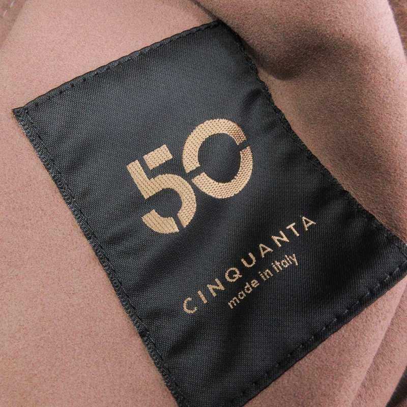 チンクアンタ Cinquanta ドライビングブルゾン ゴートレザー スタンド 