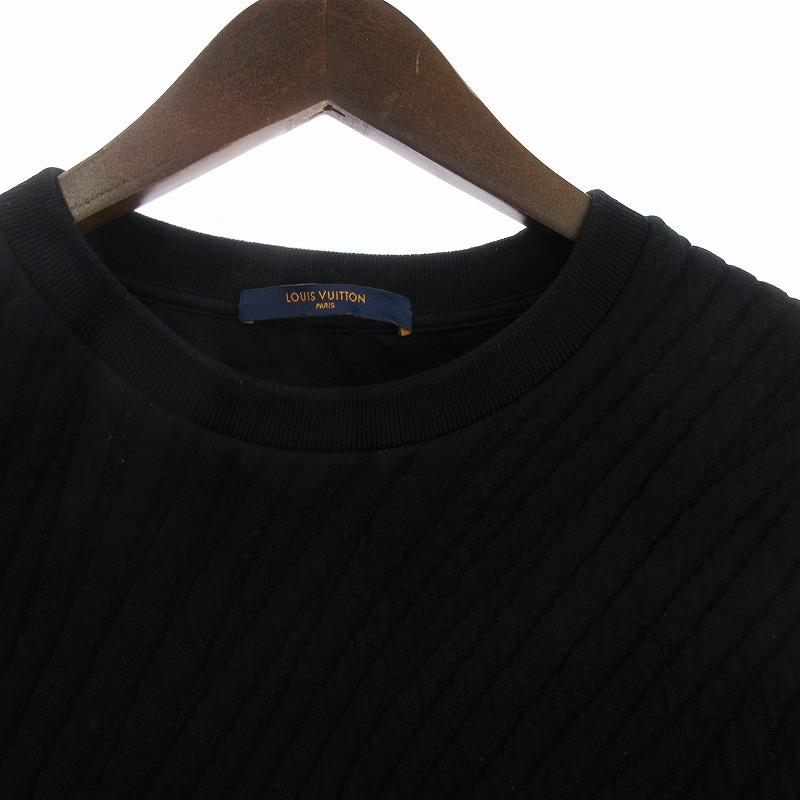 新品 ルイヴィトン LOUIS VUITTON 黒 モノグラム トレーナー M