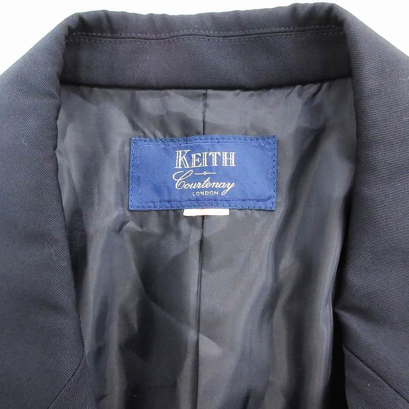 キース KEITH 紺ブレ テーラードジャケット ブレザー ダブル ウール 金 