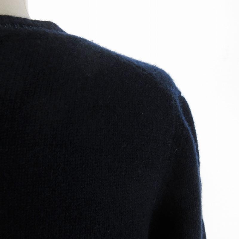 モンクレールカシミヤ混ウールニットネイビーL