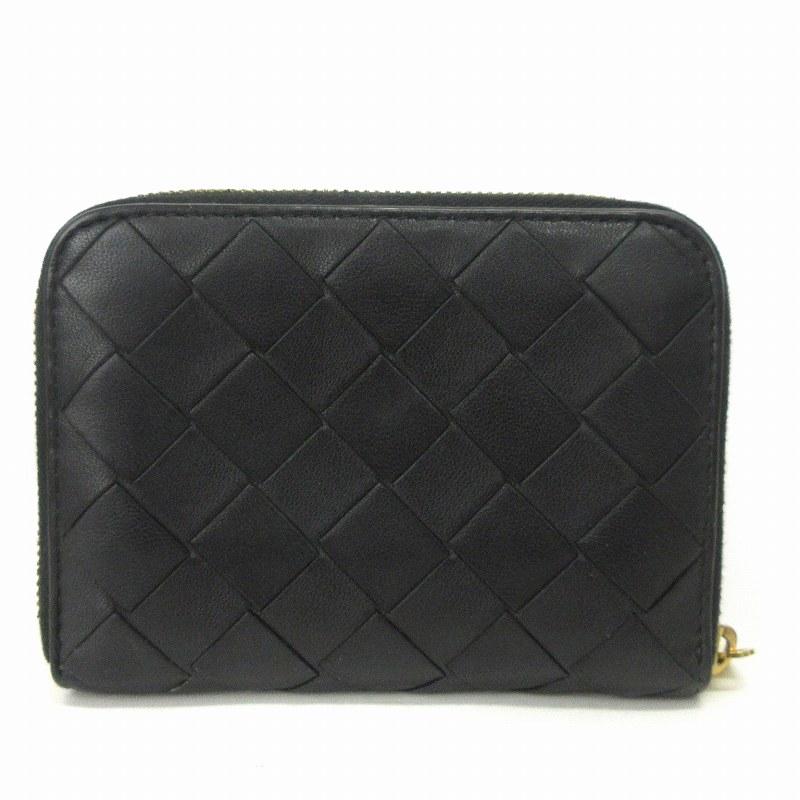 BOTTEGA VENETA コインケース　ブラック　ゴールド　イントレチャート ボッテガヴェネタ BOTTEGA VENETA 【メンズ】【BOTTEGA VENETA