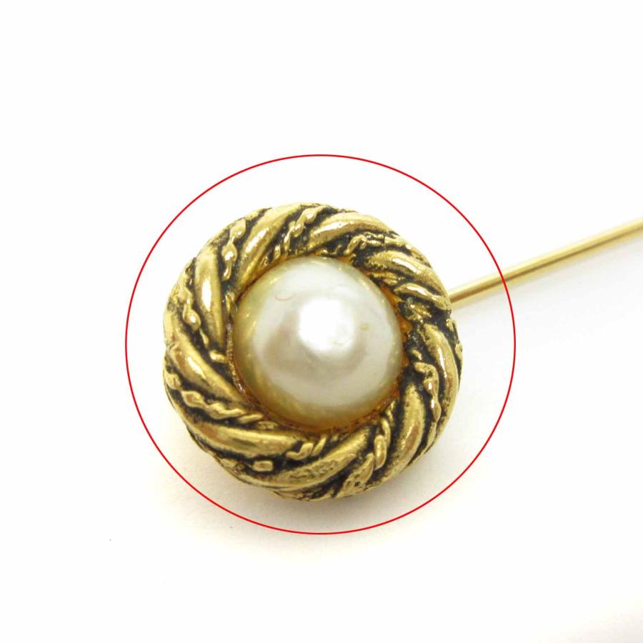 CHANEL（シャネル） ヴィンテージ ブローチ フェイクパール ゴールド
