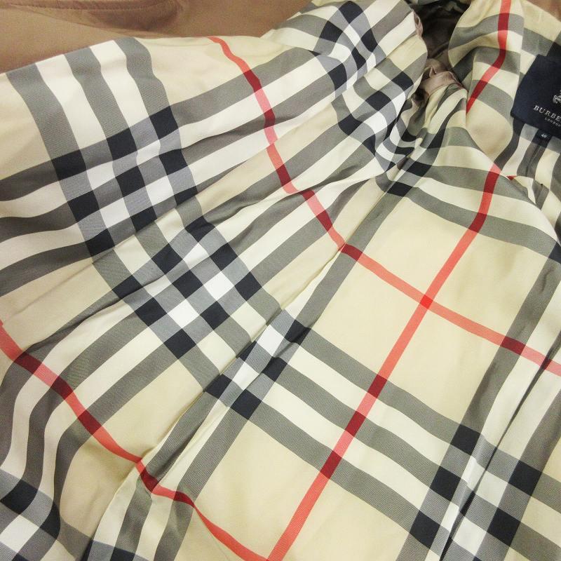 BURBERRY LONDON ショートダウン 裏地ノバチェック ベージュ 40