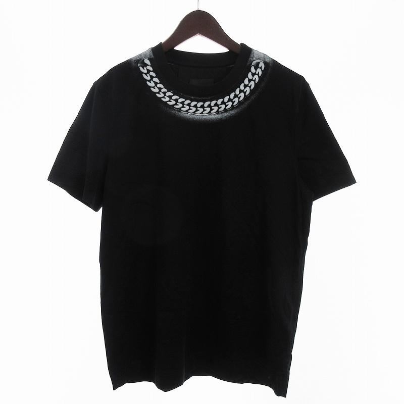 ジバンシィ GIVENCHY Tシャツ カットソー 半袖 チェーン プリント