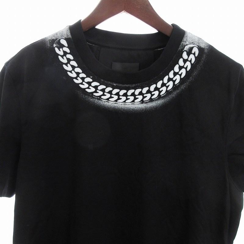 ジバンシィ GIVENCHY Tシャツ カットソー 半袖 チェーン プリント