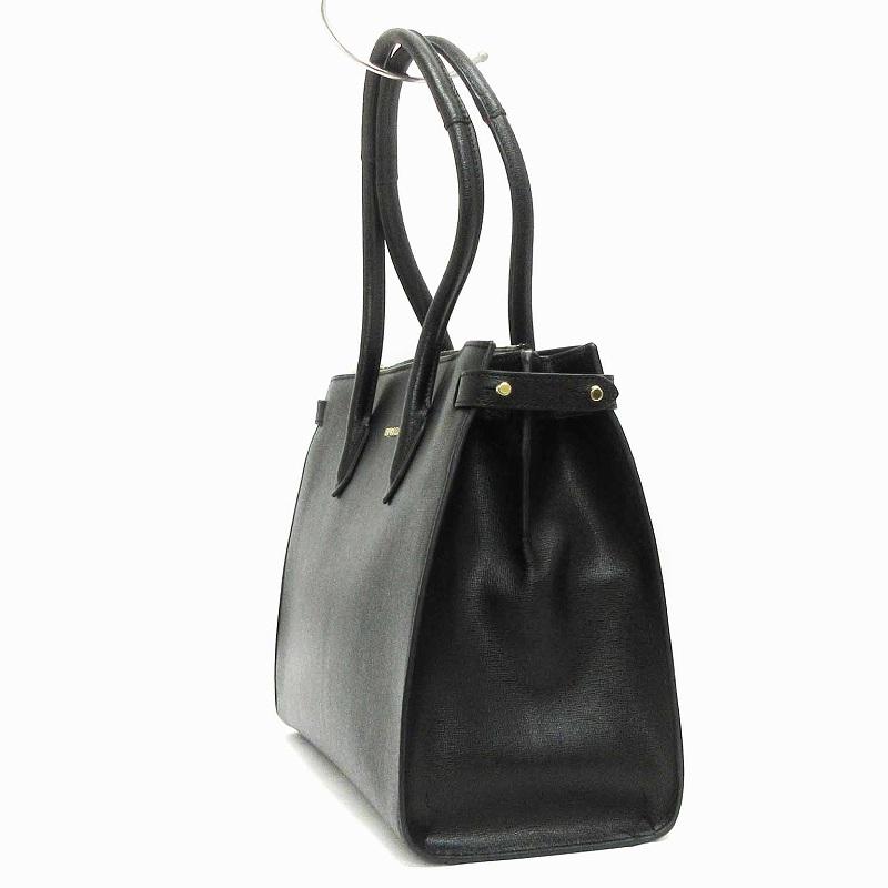 FURLA フルラ PIN M トートバッグ ロゴ A4サイズ レザー 942222 黒 