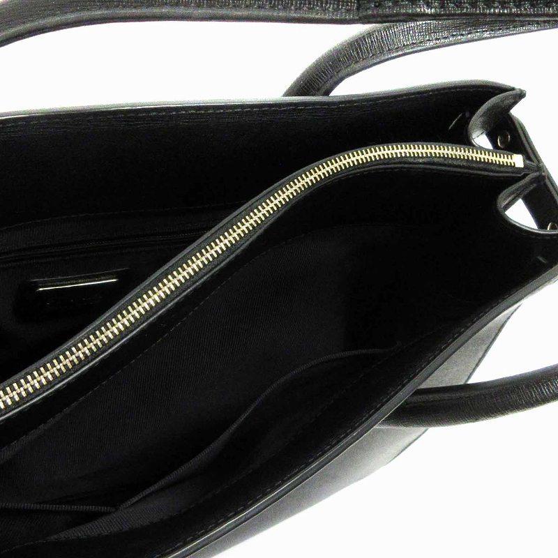 FURLA フルラ PIN M トートバッグ ロゴ A4サイズ レザー 942222 黒 
