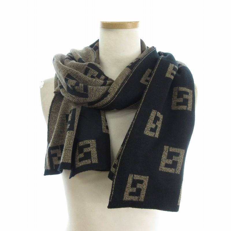 フェンディ　FENDI マフラー　ズッカ柄 FENDIズッカ柄マフラー✨