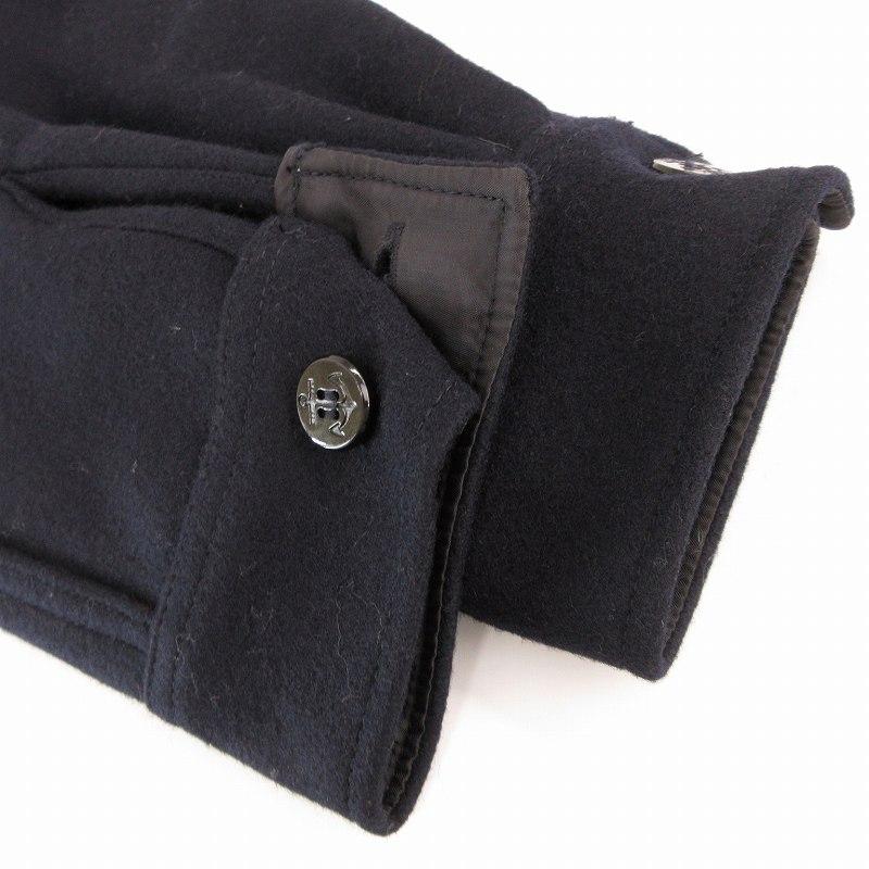 ハイク HYKE 美品 CPOシャツジャケット メルトン 1 S 紺 ネイビー /UO