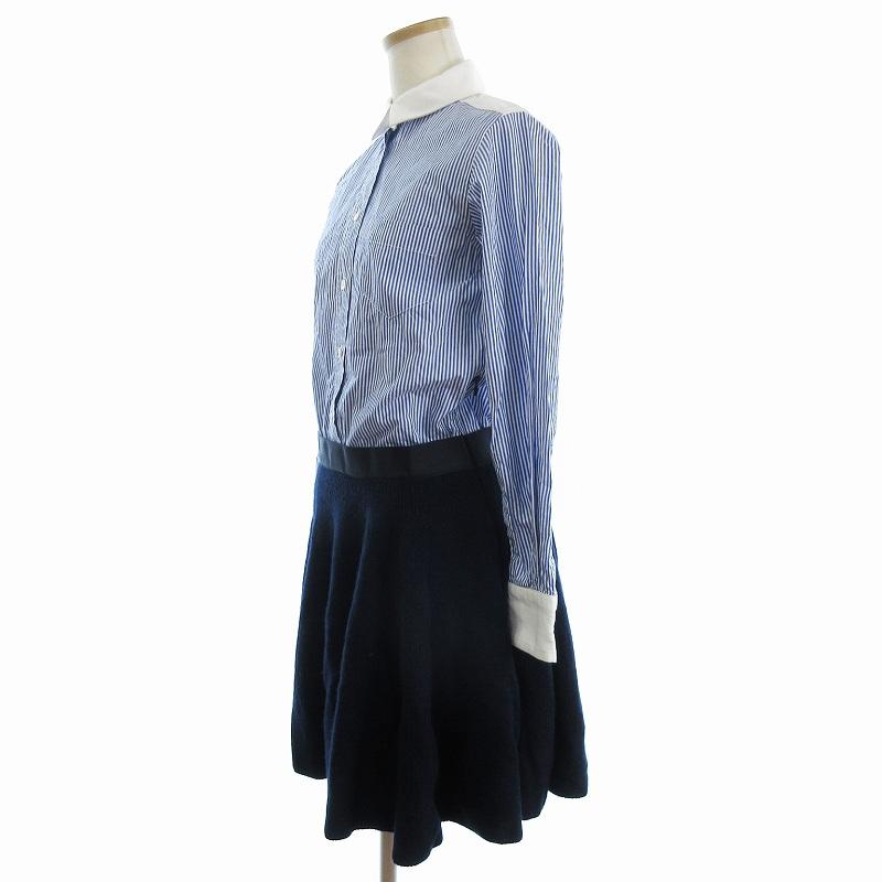 サカイラック sacai luck ドッキング シャツワンピース
