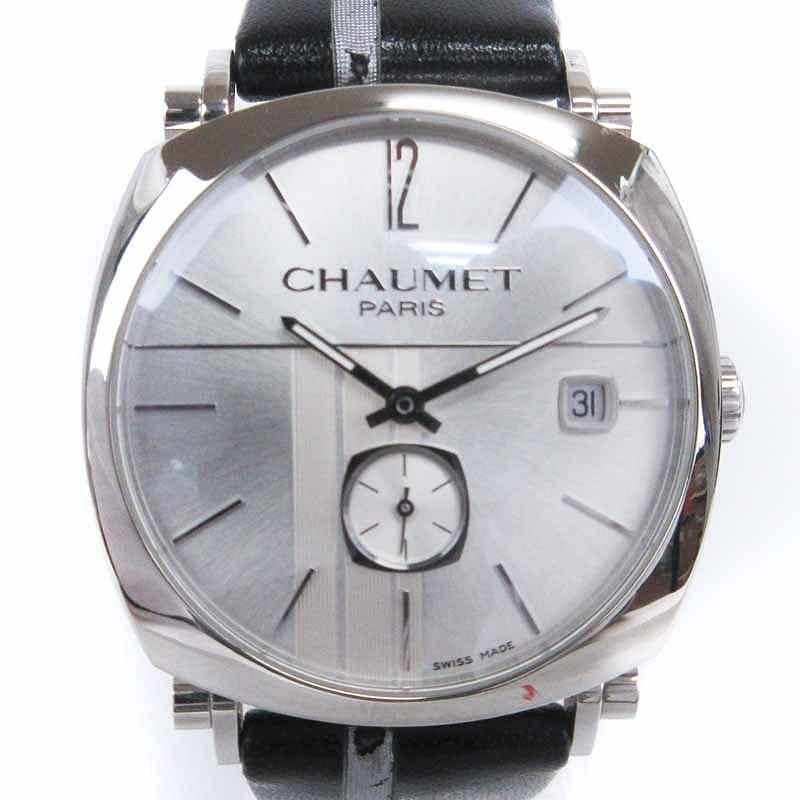 chaumet ショーメ ダンディ でかく デイト 自動巻き時計 グレー chaumet ショーメ ダンディ でかく デイト 自動巻き時計 グレー