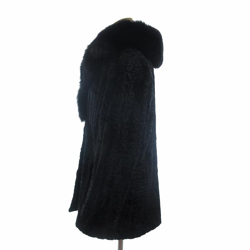 ムーンバット ファー Moon Bat Fur 毛皮コート ミドル丈 フロント 