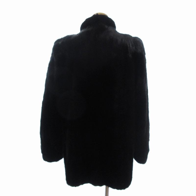 美品☆SAGAMINK 銀サガ ミンク 毛皮 袖太ボリューム ショートコート サガミンク SAGA MINK 銀サガ 毛皮コート リアルファー ショート