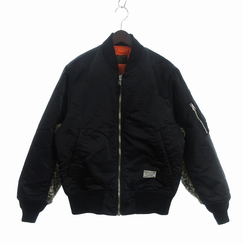 未使用ワコマリア×LEE91BジャケットBLACK/XLレオパードファー すぐにお届け♪ ワコマリア レオパード リバーシブル ジャケット