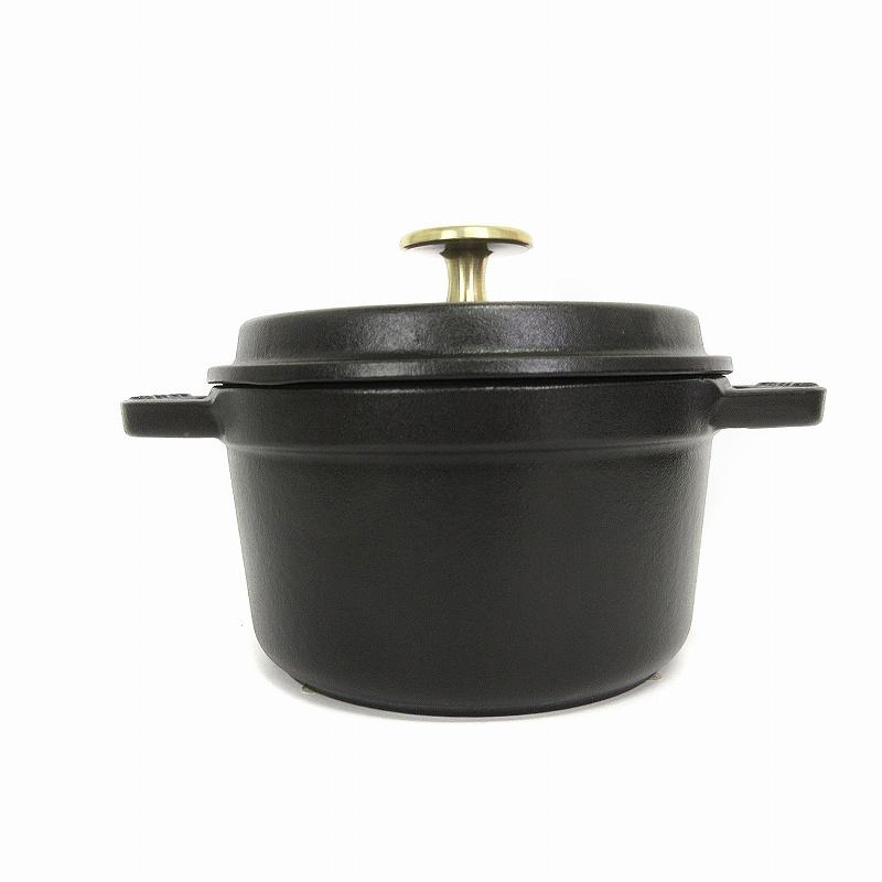 未使用品 ストウブ STAUB ピコ ココット ラウンド 14cm 鋳物 未使用品 ストウブ STAUB ピコ ココット ラウンド 14cm 鋳物