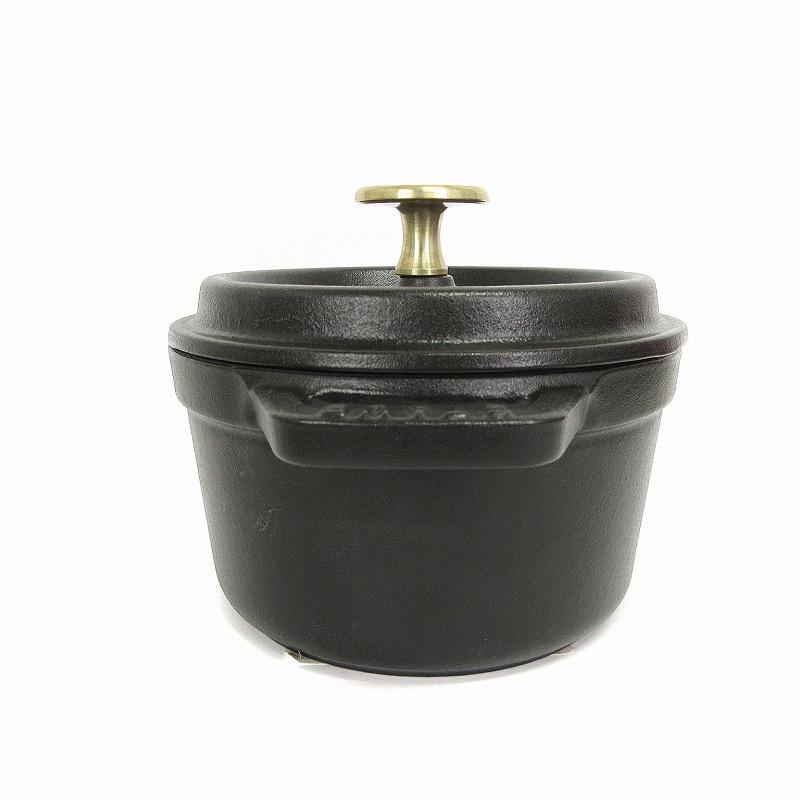未使用品 ストウブ STAUB ピコ ココット ラウンド 14cm 鋳物 未使用品 ストウブ STAUB ピコ ココット ラウンド 14cm 鋳物