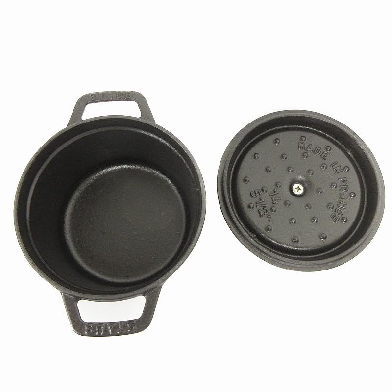 未使用品 ストウブ STAUB ピコ ココット ラウンド 14cm 鋳物 未使用品 ストウブ STAUB ピコ ココット ラウンド 14cm 鋳物