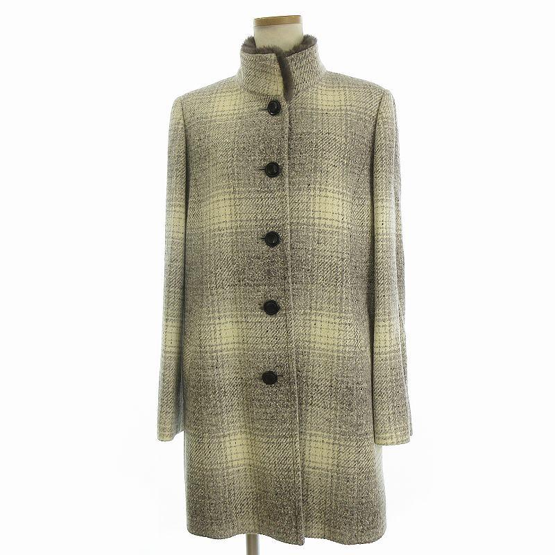 極美品 ★ウール【ミンク袖】グレートレンチコート 極美品 ☆ウール【ミンク袖】グレートレンチコート 【公式通販】