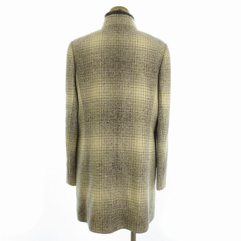未使用品 レリアン Leilian タグ付き コート ツイード スタンドカラー